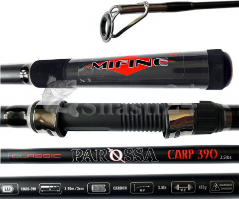 Pescuit la crap - Lansetă Carp MIFINE FL Parossa Carp 3.90m 3.5LB