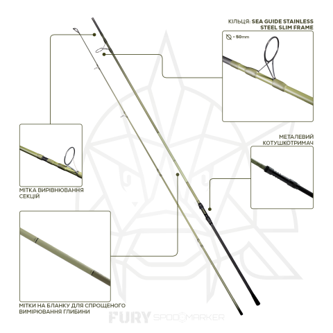 Lanseta GC G.Carp Fury Spod & Marker25 3.90m, 7lb [1]