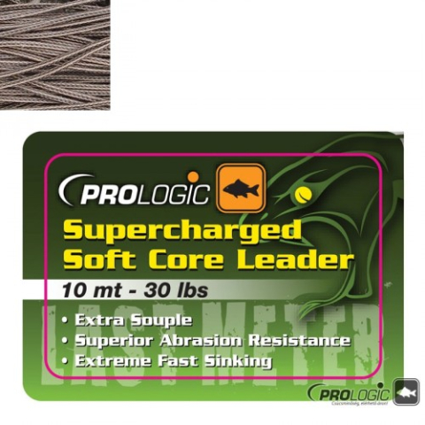 Лидкор - Leadcore PROLOGIC Supercharged Soft Core Leader, 10 м, 30 lb