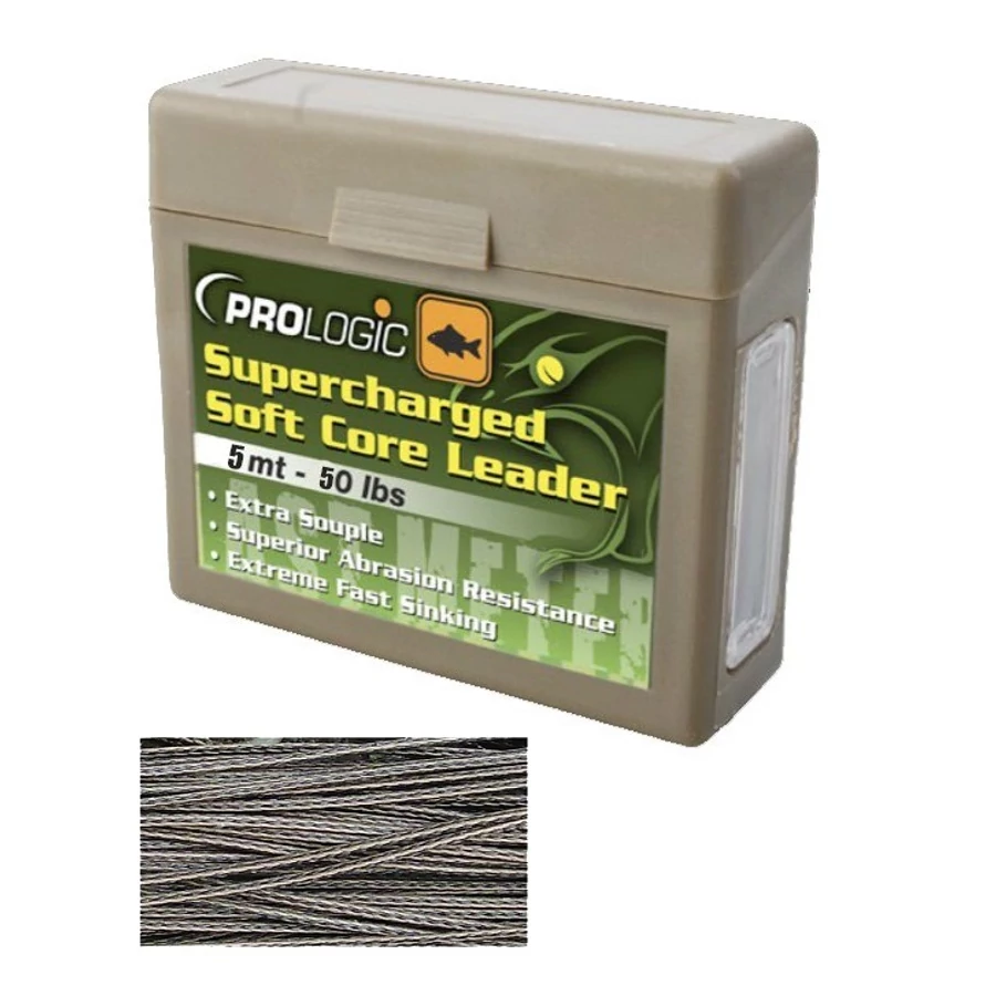 Pescuitul în Moldova - Leadcore PROLOGIC Supercharged Soft Core Leader 5m, 50lbs