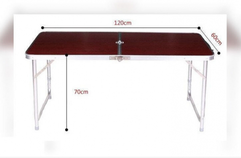 Masă pentru picnic, valiză pliabilă + 4 scăunele [4]