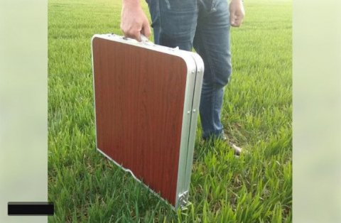Masă pentru picnic, valiză pliabilă + 4 scăunele [2]