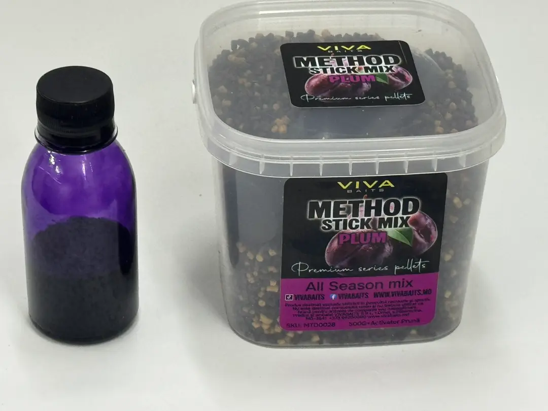 Пелетс - Method Stick Mix VIVA BAITS + Booster Pruna 500g