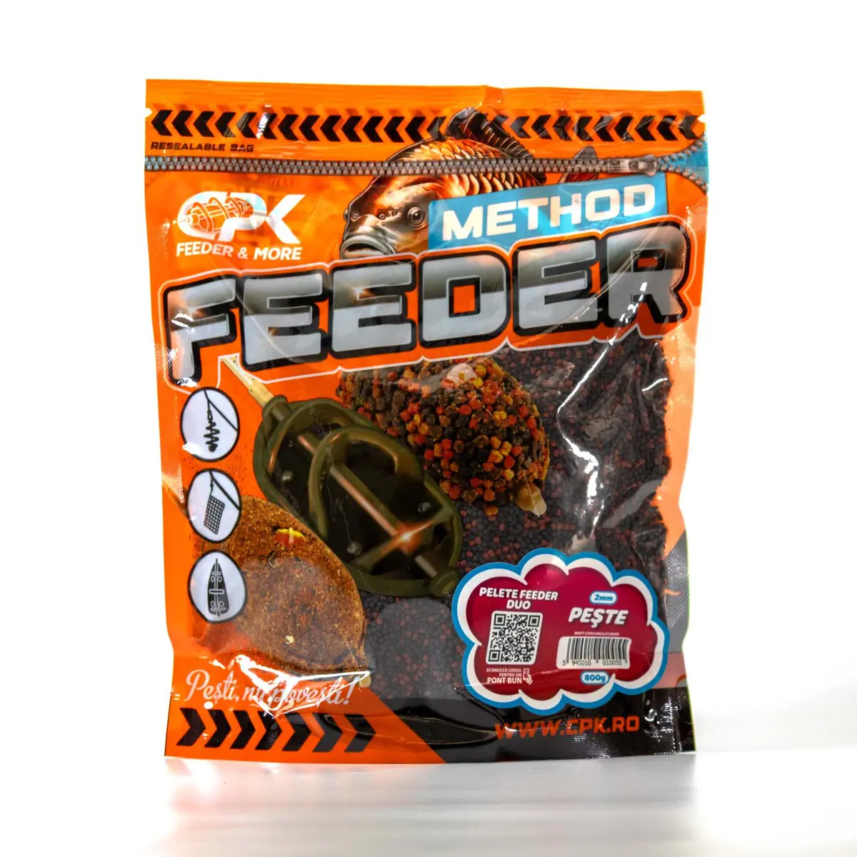 Pescuit Feeder, Stationar, Pluta - Micropelete CPK Method Feeder Duo Peste, 2mm, 800g