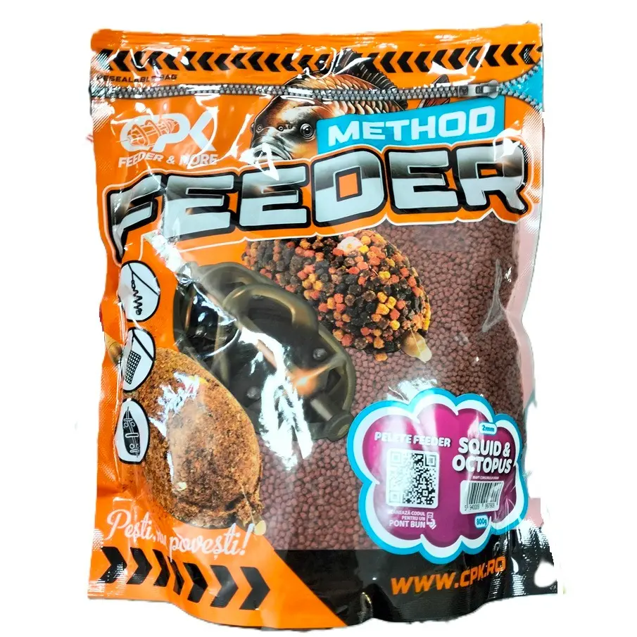 Nada, momeala, aditivi - Micropelete CPK Method Feeder Squid & Octopus, 2mm, 800g