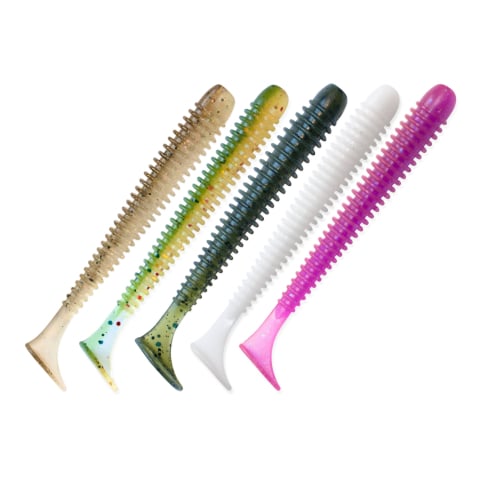 Рыбалка в Молдове - Микс Силикон VEDUTA Zander Worm 3,6", #mix11, 5шт.