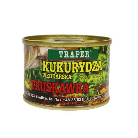 Рыбалка в Молдове - Приманка Кукуруза Traper Strawberry 70г