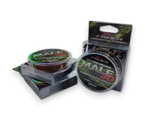 Fire feeder, stationar - Monofilament FISHER MALE3DLINE 0.20mm, 30m
