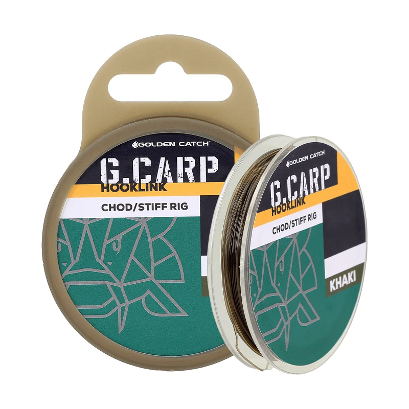 Material Forface - Поводочный материал GC G.Carp Chod Stiff Rig 20m, 25lb 12кg Khaki