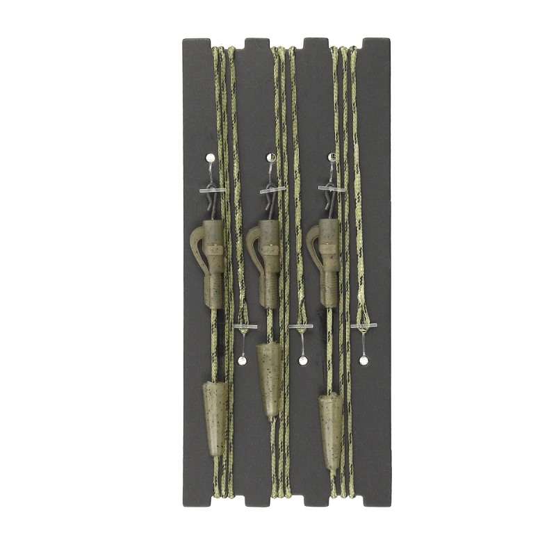 Montura GC G.Carp Leadcore Safety Clip Leader 50lb, 3buc, Caмo Green [1]