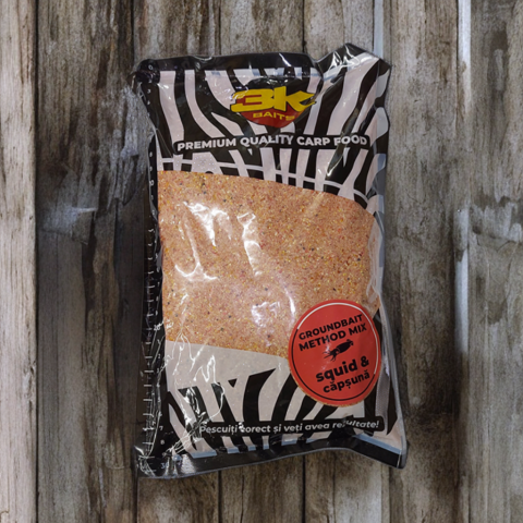 Nada, momeala, aditivi - Nada pentru method Groundbait Method Mix 3K Baits Squid-Capsuna