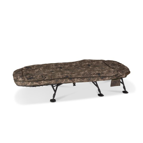 Saci de dormit, saltele, perne - Pat + Sac De Dormit Nash MF60 Indulgence 5 Season Sleep System SS4, 8Legs Camo, 212x83x38cm