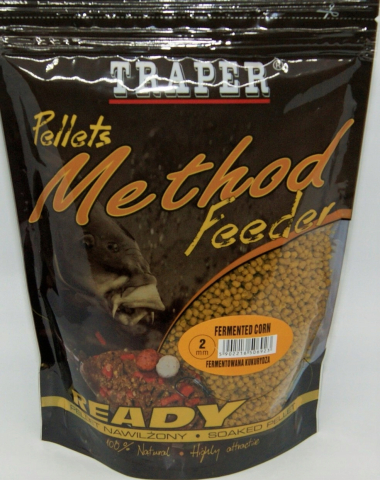 Pelete - Pelete Ready TRAPER Method FeederPorumb Fermentat 2mm, 500g
