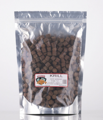 Nada, momeala, aditivi - Pellets prafuitor Krill 12mm 1kg TRAFEI