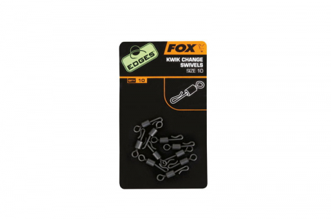 Рыбалка в Молдове - Вертлюг Fox EDGES™ KWIK CHANGE SWIVEL, 10шт/уп NR.7