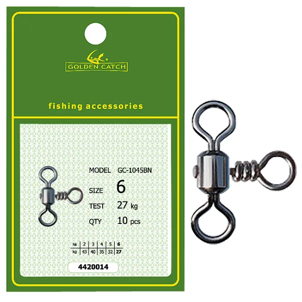 Accesorii monturi - Pivot triplu Golden Catch Nr6, 10buc