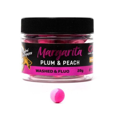 Pop-up - Pop Up CPK Golden Range Washed&Fluo MAGARITA Plum & Peach, 12mm, 28g