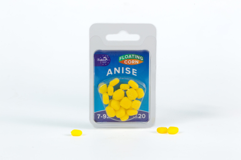 Momeala artificiala - Porumb din Silicon Flotant in Dip DOLPHIN Anis 7-9 mm, 20 buc.