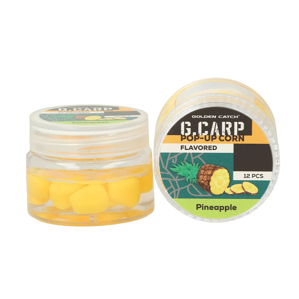 Momeala artificiala - Porumb Silicon în dip GC G.Carp Pop-Up Flavored Pineapple 10mm 12buc.