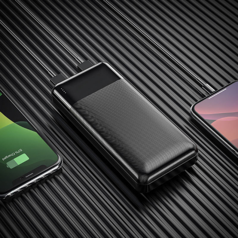 Мультимедиа - Портативный акумулятор 20.000mAh/LED Hoco J72A Easy travel Black
