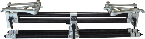 Rod Pod Meccanica Vadese NICK 4 RODS BLACK TUBES & STEEL JOINTS [3]