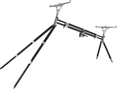 Rod Pod Meccanica Vadese NICK 4 RODS BLACK TUBES & STEEL JOINTS [1]