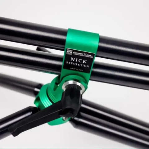 Rod Pod Meccanica Vadese REVOLUTION 4 RODS BLACK TUBES & ACID GREEN ANODAIZED JOINTS [1]