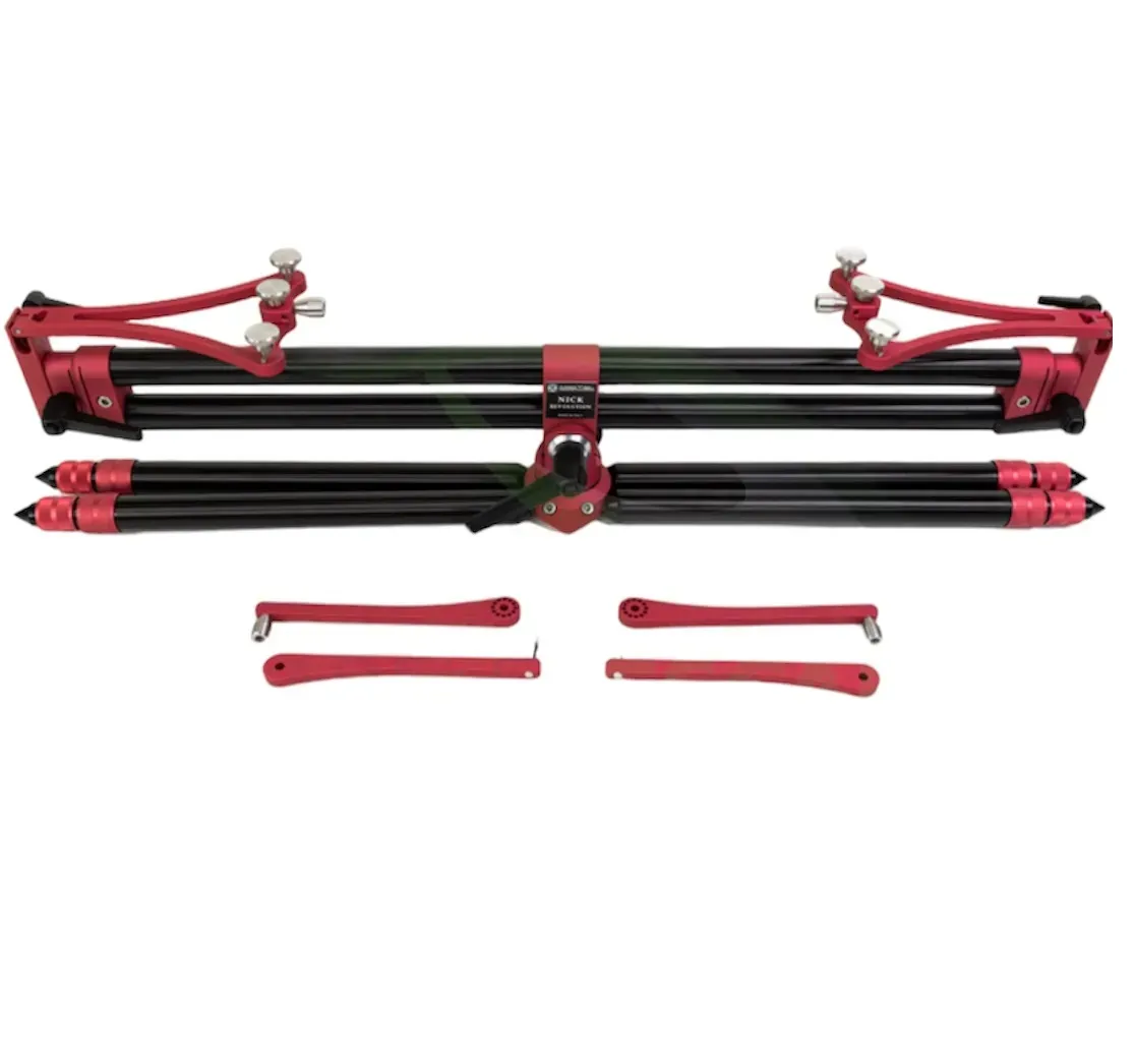 Rod Pod Meccanica Vadese REVOLUTION 4 RODS BLACK TUBES & REDS JOINTS [2]