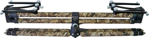 Rod Pod Meccanica Vadese REVOLUTION 4 RODS BROWN CAMOUFLAGE TUBES & BLACK JOINTS [2]