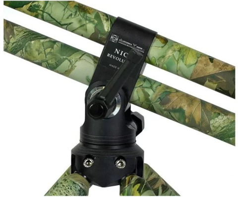 Rod Pod Meccanica Vadese REVOLUTION 4 RODS GREEN CAMOUFLAGE TUBES & BLACK JOINTS [1]