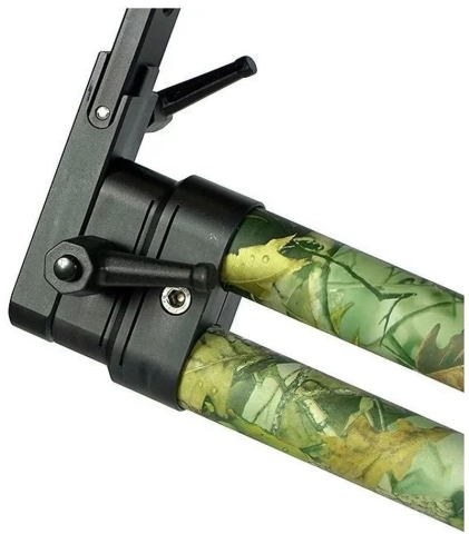 Rod Pod Meccanica Vadese REVOLUTION 4 RODS GREEN CAMOUFLAGE TUBES & BLACK JOINTS [2]