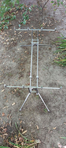 Rod Pod, picheti, suporti - RP052 - Rodpod A09-2 WEIDA pentru 5 undite, Inox