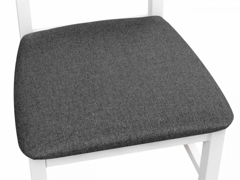 Scaun NILO alb cu material inchis la culoare [2]