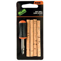 Accesorii, monturi crap - Set burghiu + 5 batoane pluta pt momeli flotante - Fox Edges Bait Drill & Cork sticks 6mm