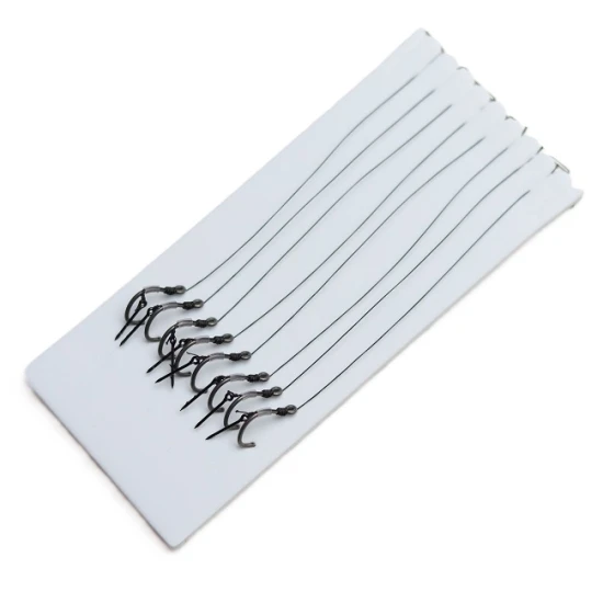 Pescuitul în Moldova - Set Carlige Legate PRO FL Metod Feeder Rigs cu spin 10mm, #6, 10cm, 0.20mm, 8buc.