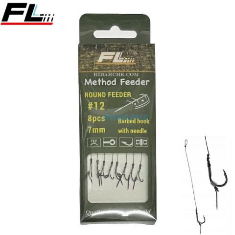 Accesorii, monturi crap - Set de cirligi FL Round Feeder #6