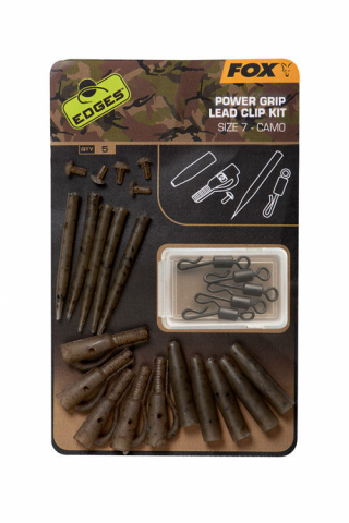 Accesorii, monturi crap - Set pt monturi FOX EDGES™ CAMO POWER GRIP LEAD CLIP KIT (SIZE 7)