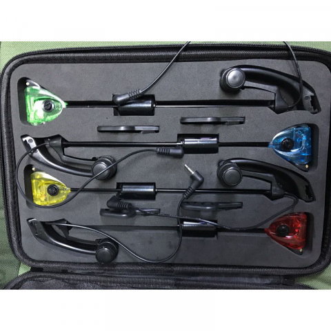 Pescuit la crap - Set swinger FL (4buc) in husa pentru transportare