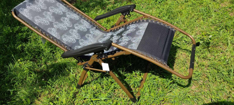 Sport-Turism-Odihna - Sezlong - Fotoliu Texturat / Desen, pliant, cu suport pentru cap