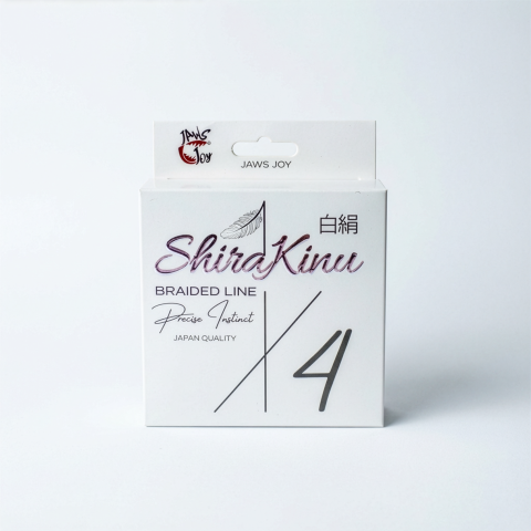 Лески, шнуры, поводки - Шнур JAWS JOY ShiraKinu Braided Line PE 4X  #0.3, 0.094mm, 150m, 2.7kg