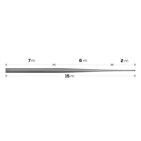 Shock-Leader GC Tapered Leader 5x15m 0.26-057mm [1]