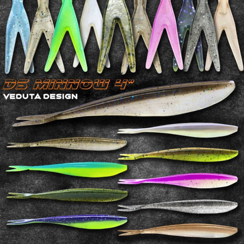 Silicon DS VEDUTA Minnow 4"(100mm) - 4" 100mm, #3, 8/8buc [1]
