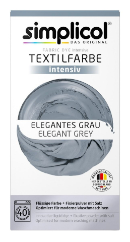 SIMPLICOL Intensiv - Elegantes Grau - Краска для окрашивания одежды в стиральной машине, элегантный серый! [3]