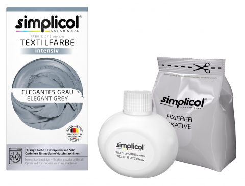 SIMPLICOL Intensiv - Elegantes Grau - Краска для окрашивания одежды в стиральной машине, элегантный серый! [4]