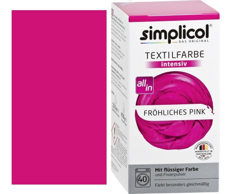 SIMPLICOL Intensiv - Fröhliches Pink, Vopsea pentru haine si textile in masina de spalat, Fröhliches Pink [1]