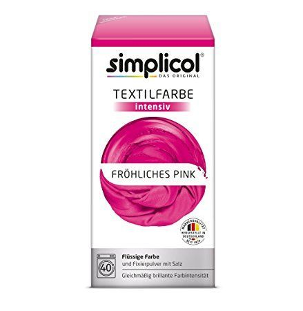 Краска для одежды - SIMPLICOL Intensiv - Fröhliches Pink, Краска для окрашивания одежды в стиральной машине, Fröhliches Pink