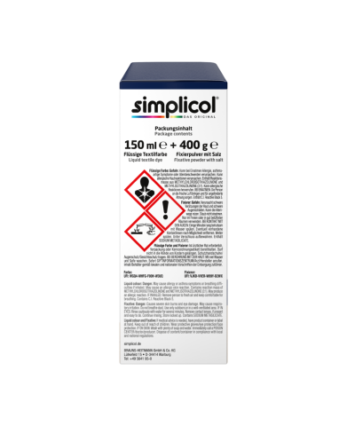 SIMPLICOL Intensiv-Nacht Blau Краска для окрашивания одежды в стиральной машине, синяя ночь [3]
