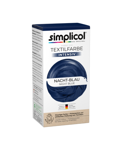 Краска для одежды - SIMPLICOL Intensiv-Nacht Blau Краска для окрашивания одежды в стиральной машине, синяя ночь