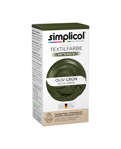 Краска для одежды - SIMPLICOL Intensiv - Oliv-Grün, Краска для окрашивания одежды в стиральной машине, Oliv-Grün