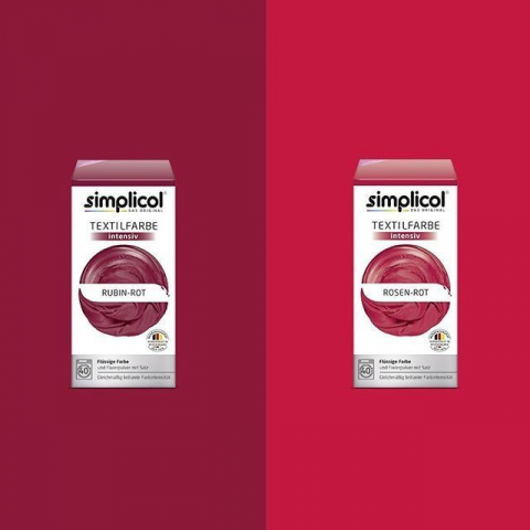 SIMPLICOL Intensiv - Rosen-Rot Краска для окрашивания одежды в стиральной машине, красная роза [3]
